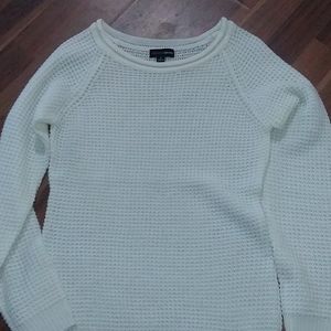 Ambiance Apparel Ivory Knit Pullover Sweater.